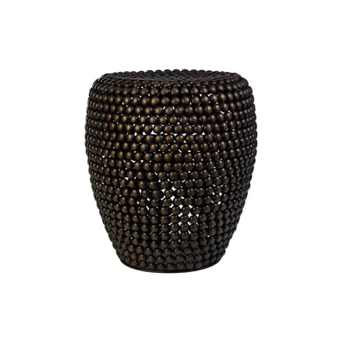Tabouret Dot métal cuivre / Métal - Ø 40 x H 46 cm - Pols Potten - Cuivre antique - Métal