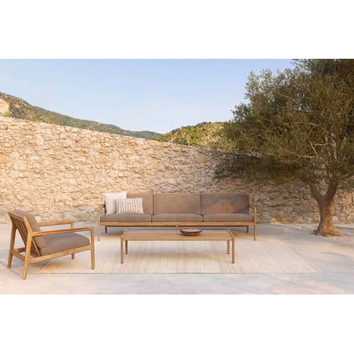 Tavolino Jack Outdoor legno naturale / 120 x 65 cm - Teck - Ethnicraft - 120 x 65 cm / Teak - Teak massello