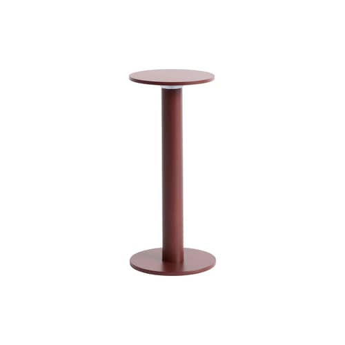 Lampe extérieur sans fil rechargeable Host Small / LED - H 22 cm / Fixation magnétique - Hay - Rouge fer - Acier thermolaqué, Aimant, Aluminium thermolaqué