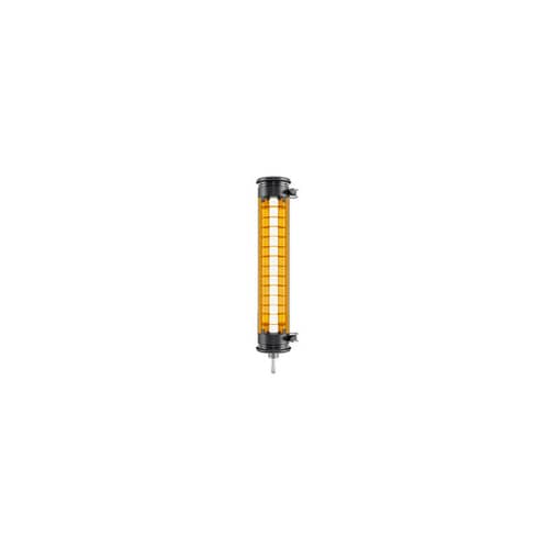 Bad-Wandlampe Purcell LED metall gold / Fürs Badezimmer - L 45 cm - SAMMODE STUDIO - Schwarzes Gestell / Messing-Lamellen - eloxiertes Aluminium, Polykarbonat, rostfreier Stahl