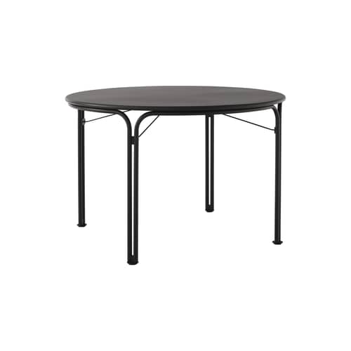 Runder Tisch Thorvald SC98 metall schwarz / Ø 115 cm - &tradition - Warmschwarz - Stahl