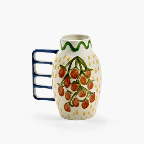 Vase Pijuayo céramique multicolore / Small - 21 x 15 x H 23 cm - Serax - Multicolore - Grès émaillé