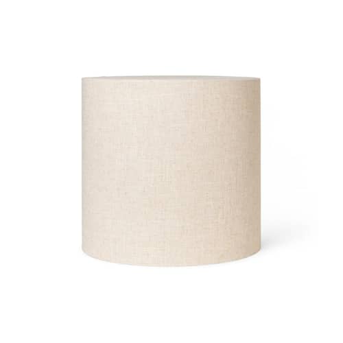 Abat-jour Eclipse tissu beige / Large - Ø 42 x H 40 cm / Seconde vie - Ferm Living - Naturel - Acier, Tissu