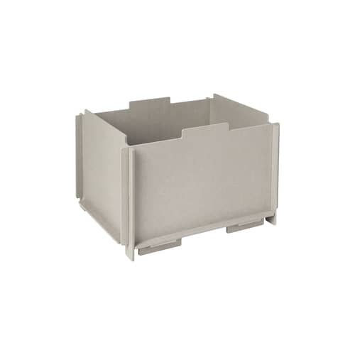 Boîte empilable Stacie / 44 x 34 x H 28 cm - MDF - BROSTE COPENHAGEN - Gris clair - MDF