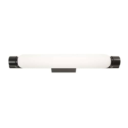 Applique La Roche LED vetro nero vetro & metallo nero / By Le Corbusier - Riedizione 1920\' - Nemo - Nero opaco - alluminio verniciato, Vetro