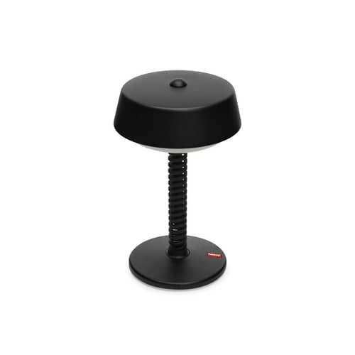 Lampe extérieur sans fil rechargeable Bellboy métal noir / Ø 18 x H 30 cm - Fatboy - Antracite - Acier, Aluminium, Polypropylène