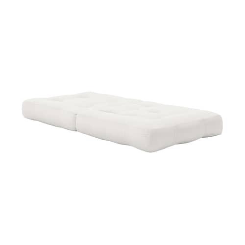 Beistellbett Mini Cube textil weiß / Beistellbett - KARUP DESIGN - Natur 701 - Baumwolle, Mischfasern, Schaumstoff