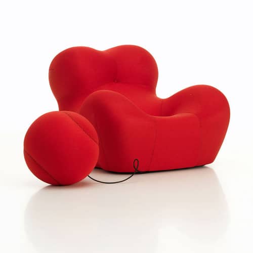 Miniatura La Mamma tessuto rosso / Gaetano Pesce (1969) - Vitra - La Mamma - Schiuma di poliuretano, Tessuto elastico