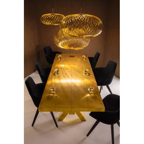 Tom Dixon Spring Medium LED Pendant - brass | Made In Design UK