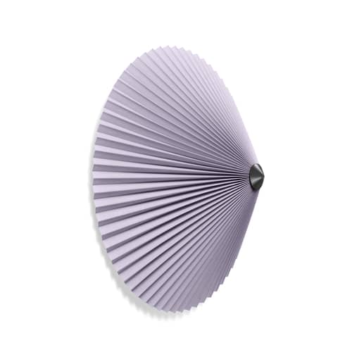 Applique Matin Flush Mount tissu violet / Plafonnier - Large / Ø 50 cm - Hay - Lavande - Acier peint, Coton plissé