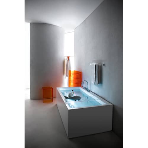 Porta asciugamani murale Rail materiale plastico trasparente / L 60 cm - Kartell - Cristallo - PMMA
