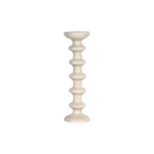Portacandela Slave ceramica bianco / Ceramica - H 30 cm - Maison Sarah Lavoine - Gelsomino - Ceramica