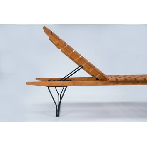 Schrgstellbarer Liegestuhl Molo Houe / Bambus - Verstellbar - Holz natur -  Holz | Made In Design