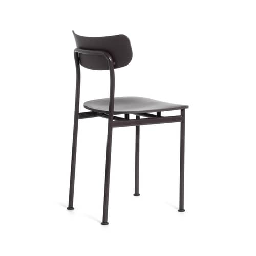 Chaise Motta marron / Jasper Morrison - Polypropylène recyclé - Magis - Marron - Acier, Polypropylène recyclé