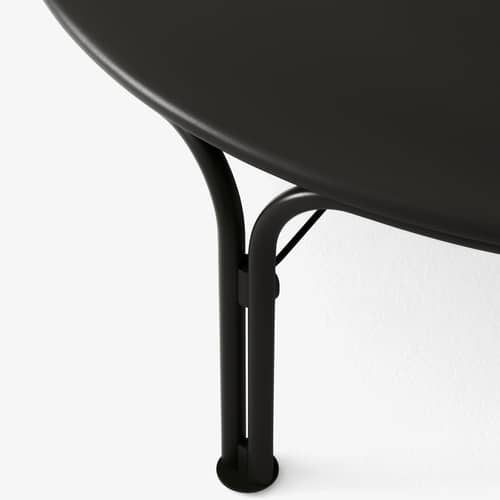 Thorvald SC109 Coffee table metal black / Ø 115 cm - &tradition - Warm Black - Powder coated steel