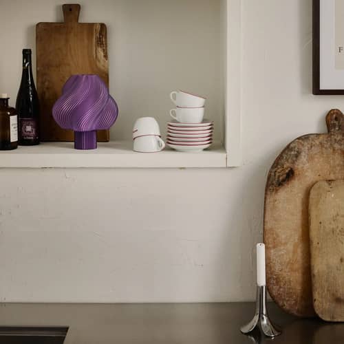 Lampe sans fil rechargeable Soft Serve violet - CRÈME ATELIER - Sorbet lavande - PLA recyclé