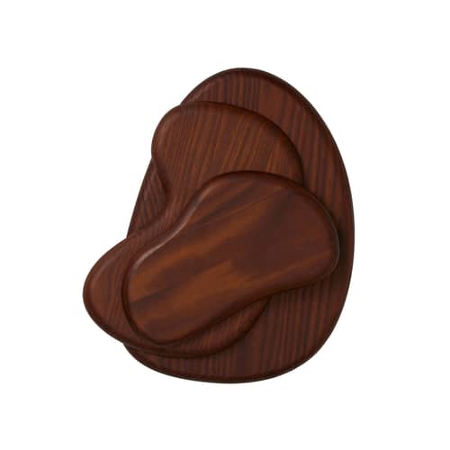 Set de 3 planches à découper Cairn bois / Frêne FSC - 38 x 22 cm - Ferm Living - Marron - Frêne massif