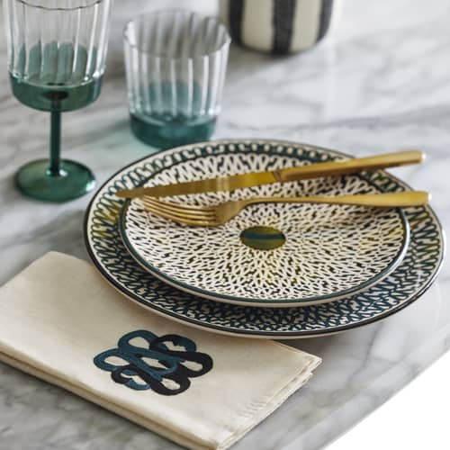 Sarah Plate ceramic blue / Ø 26 cm - SARAH LAVOINE - Sarah blue - Sandstone