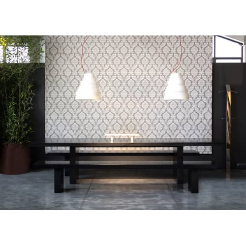 rechteckiger Tisch Tommaso metall schwarz Stahlvariante - Zeus - 180 x 90 cm - Schwarz - phosphatierter Stahl