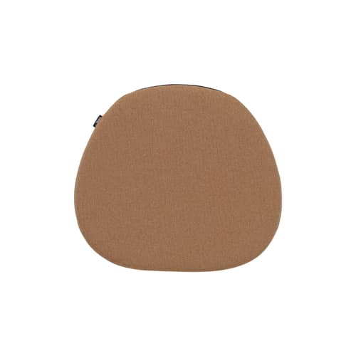 Soft Seat Seat cushion textile brown / type B - L 41.5 x D 37 cm / Set of 3 - Vitra - Cognac (Plano 99 fabric) - Felt, Plano fabric