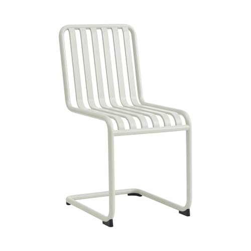 Stuhl Palissade Cantilever metall grau - Hay - Silbergrau - thermolackierter Stahl