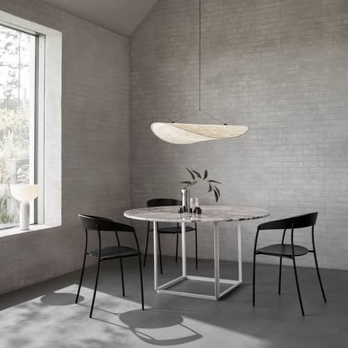 Suspension Tense LED Medium / Ø 90 cm - Tyvek - NEW WORKS - Ø 90 cm - Carbone, Tyvek