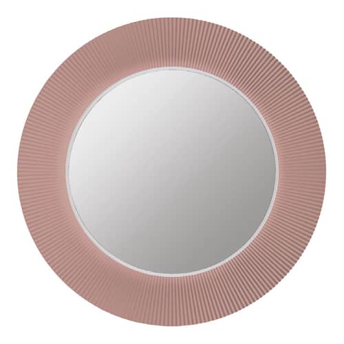 All saints Wall mirror plastic material pink Ø 78 cm - Kartell - Nude Pink - Glass, PMMA