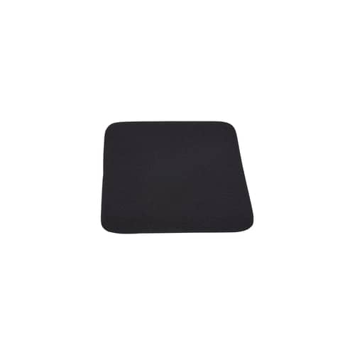  Accessory textile black / Cushion for Curva Stool - 27.5 x 32 cm - AYTM - Charcoal grey curly - Polyurethane foam, Terrycloth