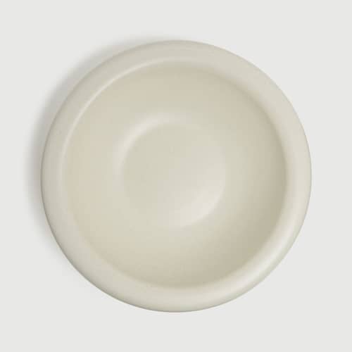 Assiette creuse Dough céramique blanc / Ø 33 x H 7,5 cm - TOOGOOD - Crème - Grès émaillé
