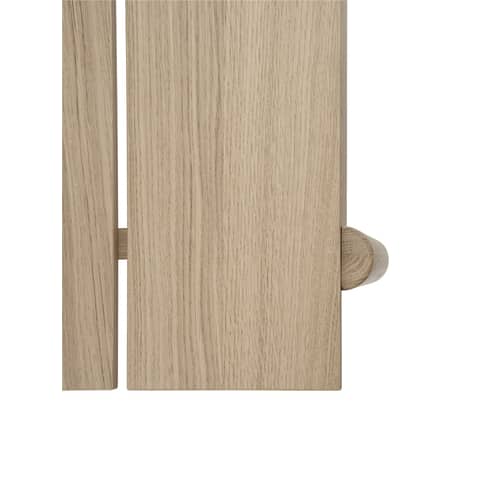 Banc Linear WOOD bois naturel / L 170 cm - Muuto - L 170 cm / Chêne - Chêne massif, Contreplaqué de chêne