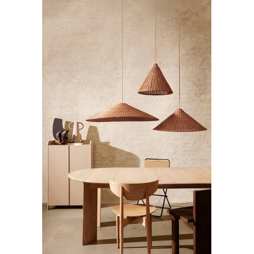 Chaise Herman bois naturel - Ferm Living - Chêne naturel - Chêne massif, Placage de chêne