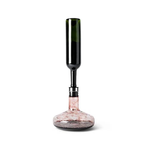 Dekantierer Deluxe glas transparent / 1,4 l - Audo Copenhagen - Transparent / Verschluss Stahl - Glas, Plastik, rostfreier Stahl, Silikon