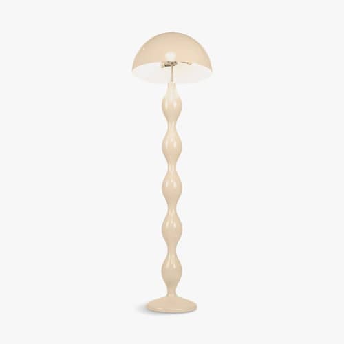 Stehleuchte Powers metall beige - NV GALLERY - Beige - lackiertes Eisen, Poly-natur