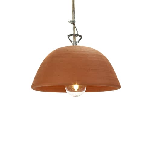 Suspension Terra céramique orange marron / Terre cuite - Ø 22 x H 13 cm - Serax - Terracotta - Terre cuite