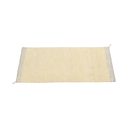 Tapis PLY  jaune / 85 x 140 cm - Tissé main - Muuto - Jaune - Laine