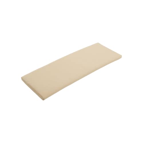 Accessoire  tissu beige / Coussin assise outdoor - Pour banc avec dossier Crate - Hay - Beige - Mousse polyuréthane, Tissu oléfine