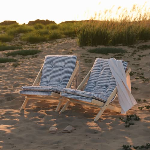 Poltrona imbottita Boogie legno blu - KARUP DESIGN - Graffiato blu 611 / Faggio - Cotone, Faggio massello certificato FSC, Poliestere