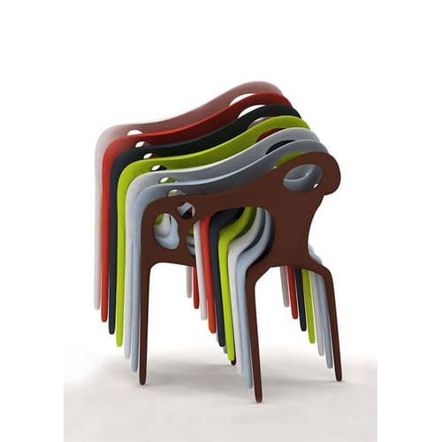 Fauteuil empilable Supernatural plastique blanc - Moroso - Blanc - Fibre de verre, Polypropylène