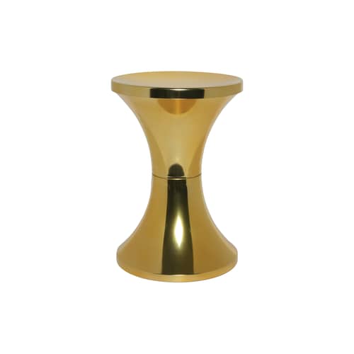 Hocker Tam Tam Chromé plastikmaterial gold / Neuauflage 1969 - Stamp Edition - Verchromtes gold - ABS im Metall-Finish