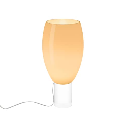 Lampe de table Buds 1 verre beige / Ø 26 x H 57 cm - Foscarini - Beige rosé - PMMA, Verre soufflé