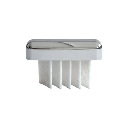 Lampe sans fil rechargeable Beetle LED / Marbre - 101 COPENHAGEN - Chromé / Marbre blanc - Marbre, Métal chromé