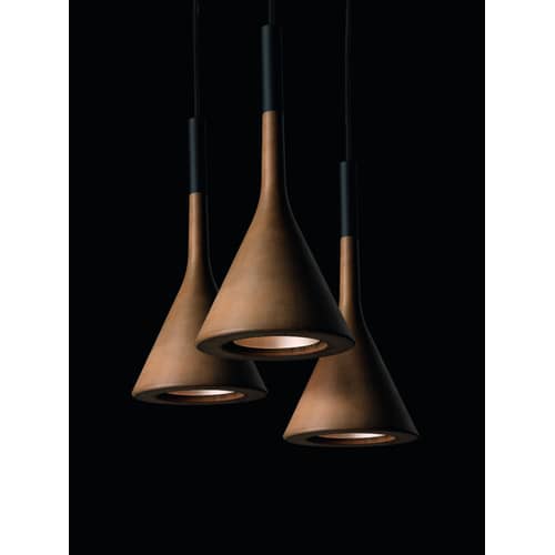 Pendelleuchte Aplomb stein weiß / Zement - Ø 17 cm x H 36 cm / Kabel 3,5 Meter - Foscarini - Weiß - Zement