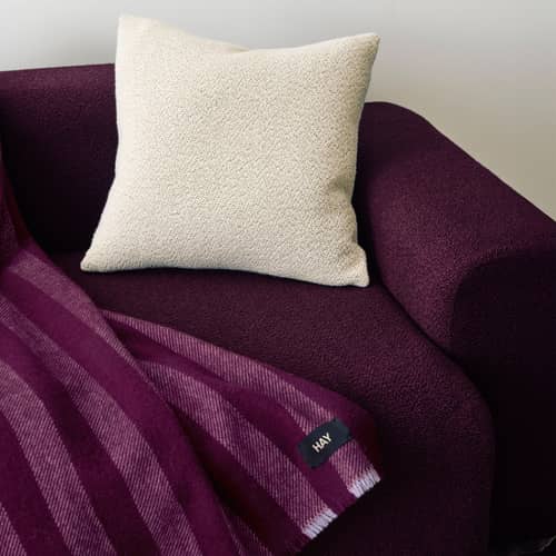 Plaid Duo violet / 130 x 180 cm - 100% laine - Hay - Prune - Laine