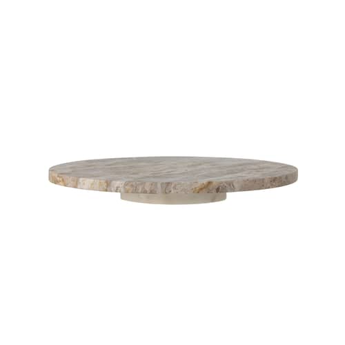 Plateau tournant Nuni marbre beige / Marbre - Ø 36 cm - Bloomingville - Beige - Marbre