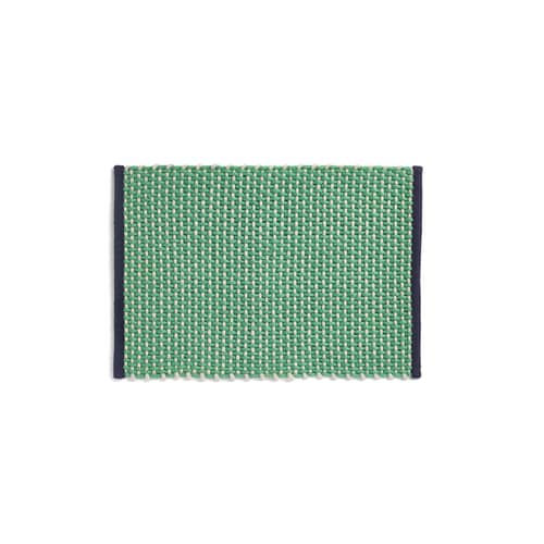 Tapis   vert / Jute & laine - 50 x 70 cm - Hay - Vert - Jute, Laine