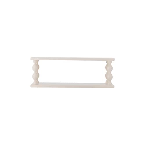 Wandregal Salino holz weiß / B 60 x H 17 cm - Bloomingville - B 60 cm / Weiß - lackierte Holzfaserplatte