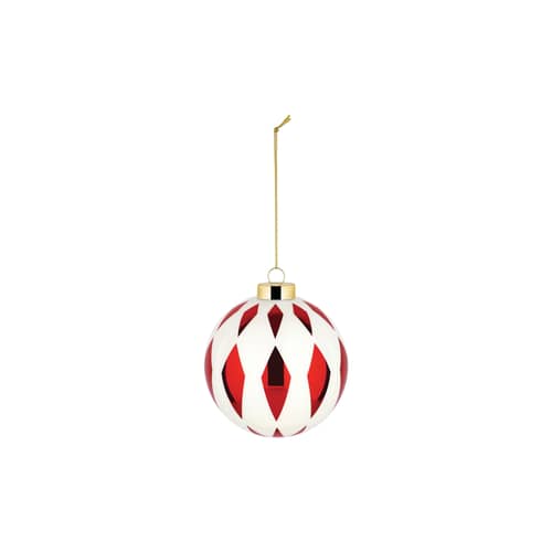 Weihnachtskugel Delight Big  n°6 glas rot / Ø 9 cm - Alessi - Nr. 6 / Rot - geblasenes Glas
