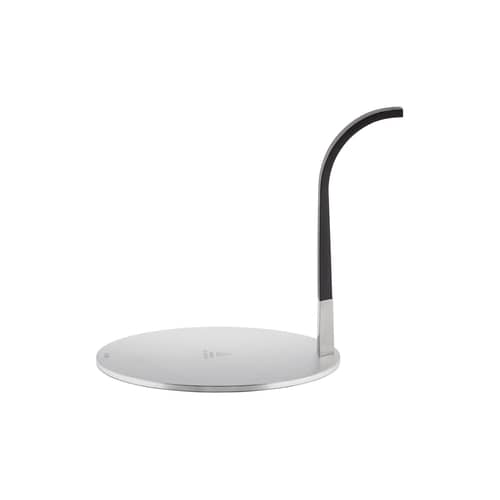 Armlehne  metall silber - Alessi -  - rostfreier Stahl, Silikon