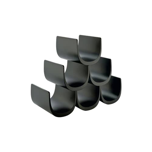 Casier à bouteilles Noè plastique noir / Modulable - 6 bouteilles - Alessi - Noir - Résine thermoplastique