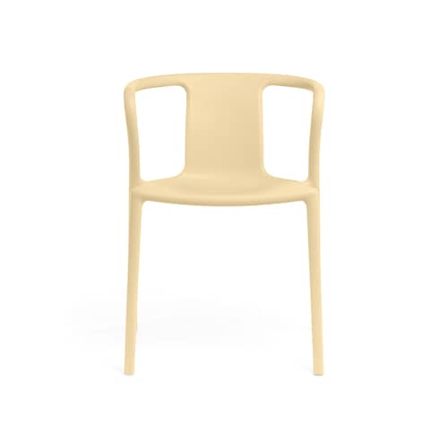 Fauteuil empilable Air-Armchair plastique beige / Jasper Morrison, 2006 - Magis - Crème - Polypropylène chargé de fibre de verre